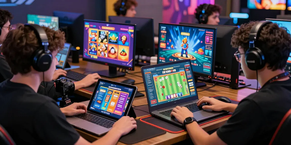Exciting gaming experience at https://gemwin.pics/ with players engaged in card and jackpot games in a vibrant environment.