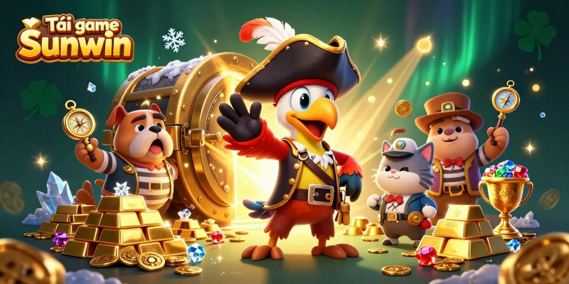 Experience the thrill of gaming with Tải game Sunwin, where pirates meet treasures in a vibrant casino scene.
