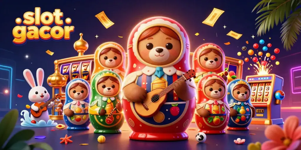 Experience thrilling slot gacor action with vibrant bears and jackpot themes in a lively celebration.