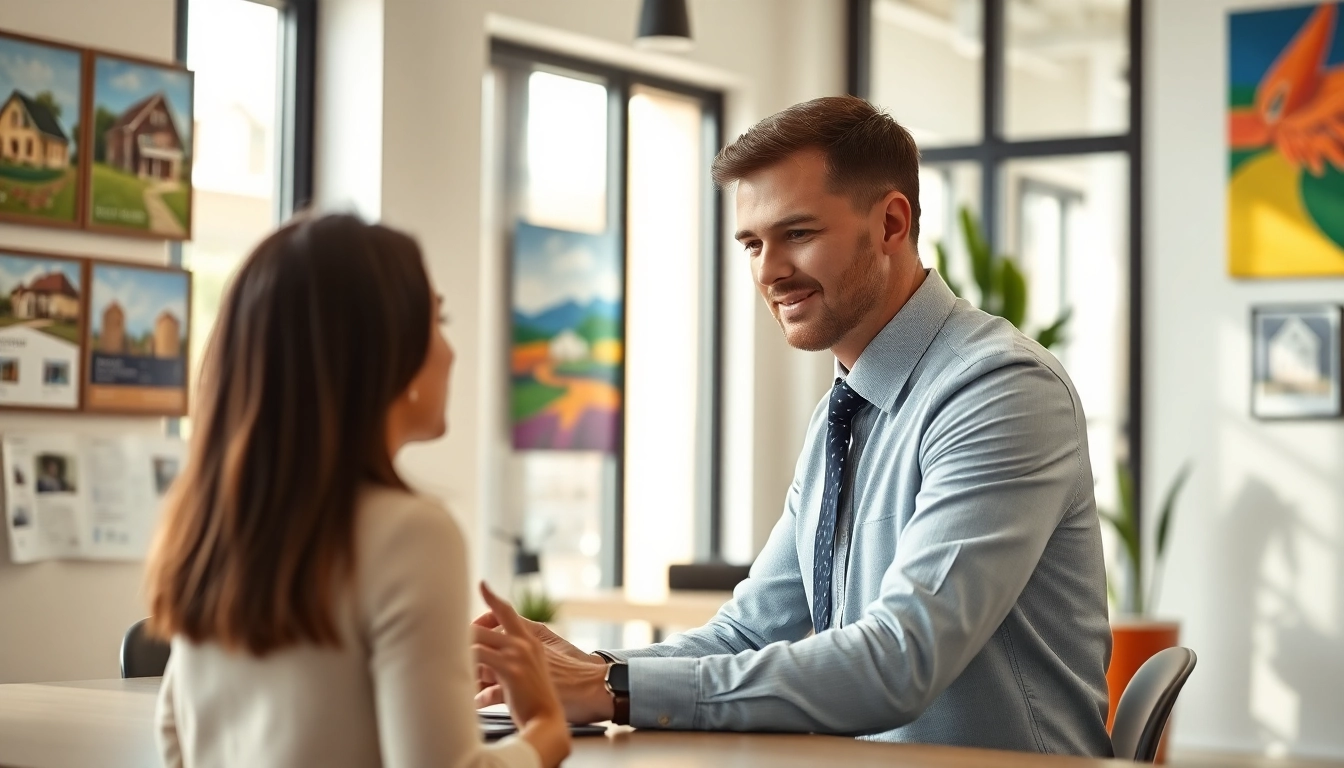 Immobilienmakler Frankfurt Riedberg zeigt ein modernes Büro mit lebendiger Atmosphäre.