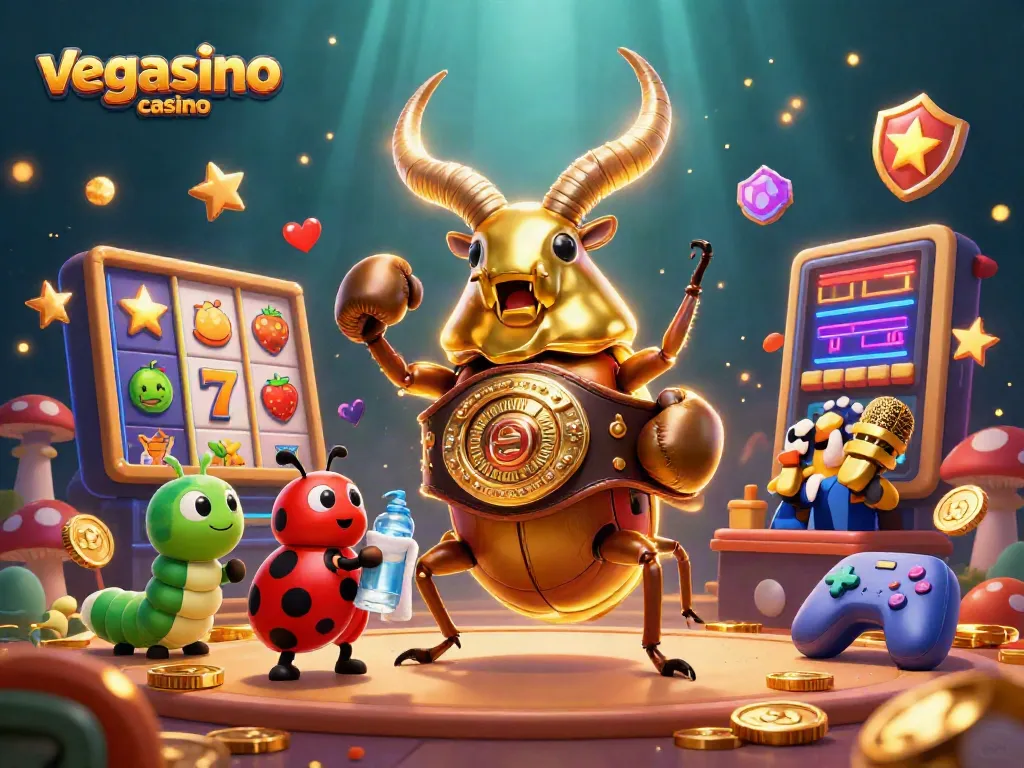 Experience the thrilling action at vegasino casino with dynamic slot games and characters.