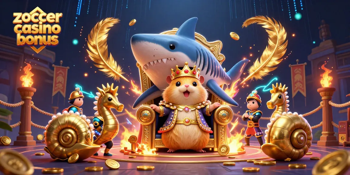 Experience the excitement of zoccer casino bonus and thrilling game elements in a vibrant 3D scene.