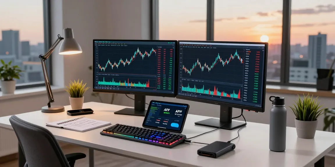 Edimakor in einem modernen Kryptowährungs-Handelsworkspace mit Bitcoin-Diagrammen und digitalem Wallet.