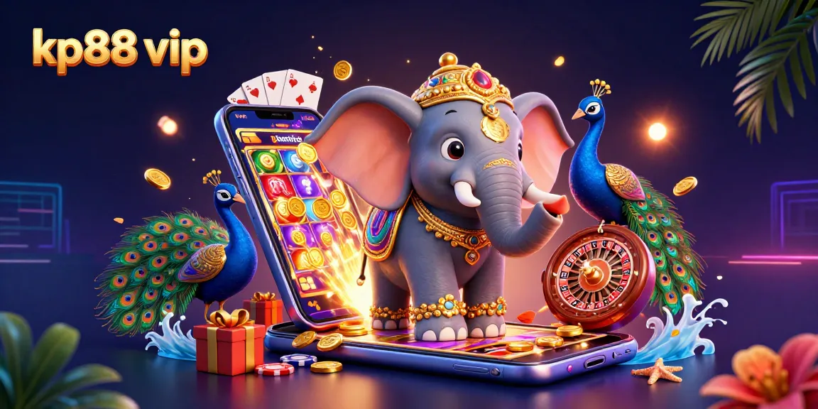 Engage in thrilling online gambling with kp88 vip featuring vibrant characters and playful slots.