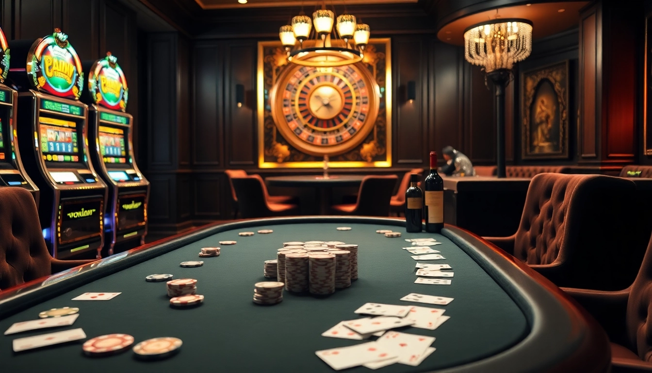 Experience an engaging poker scene at home bdtk1 with luxury elements like chips and cards.