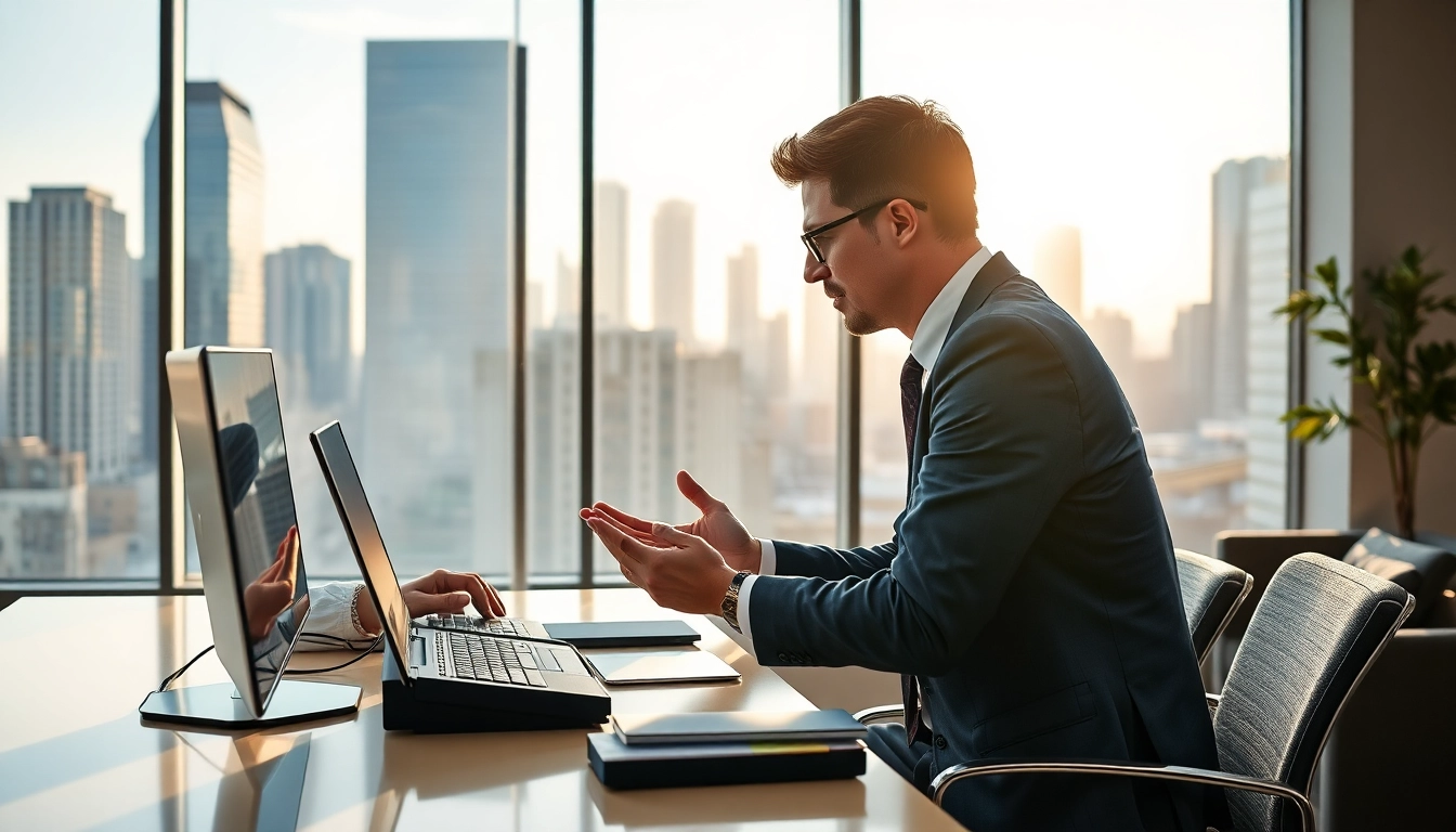 Headhunter IT berät einen IT-Experten in einer modernen Büro-Umgebung.